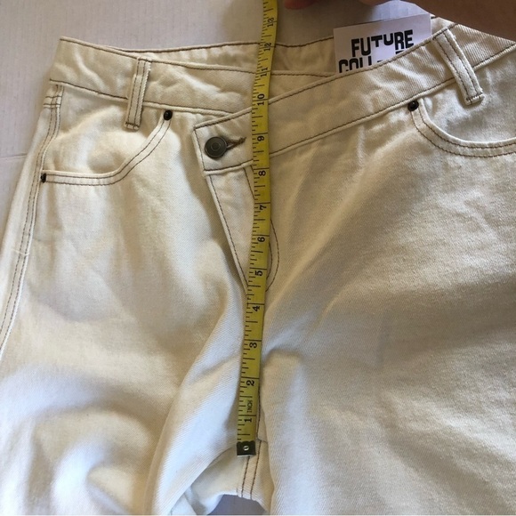 Kahlana Barfield Brown Future Collective High-Rise Overlap Waist Straigh Jeans 6 - Picture 11 of 13